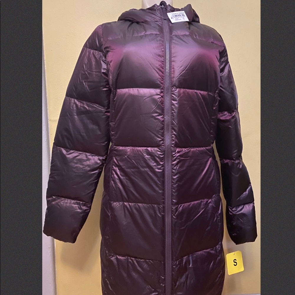 NWT Eddie Bauer Luna Peak Down Parka Eggplant S